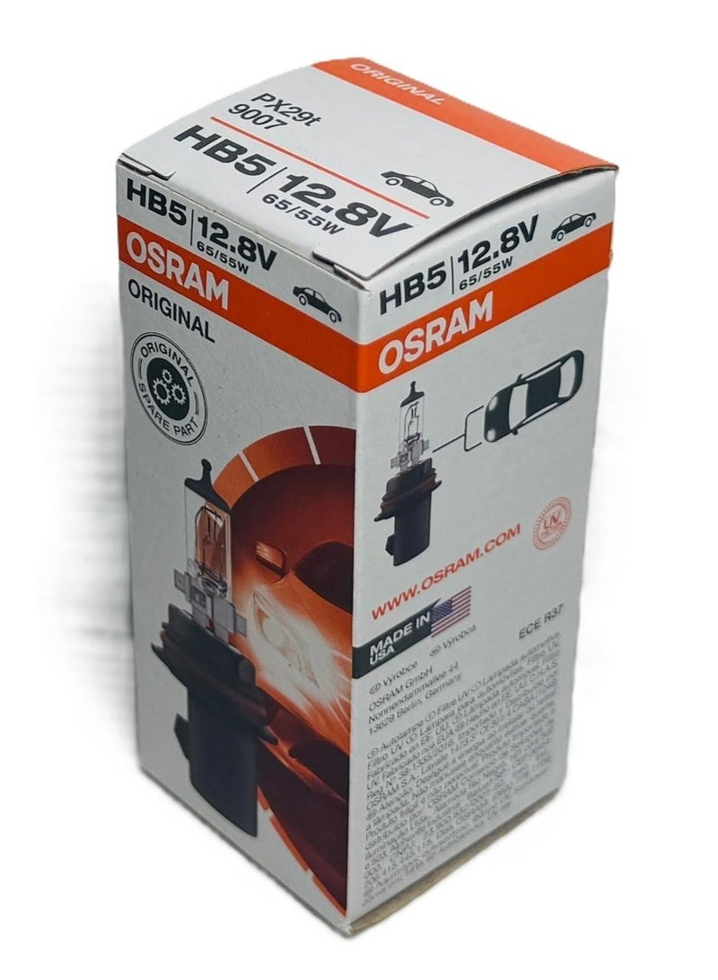 OSRAM ORIGINAL Car Halogen Headlight HB5, (12.8V, 60/55W), PX29t 3200K Auto Bulb Standard Hi/lo Beam 9007 - Image 4